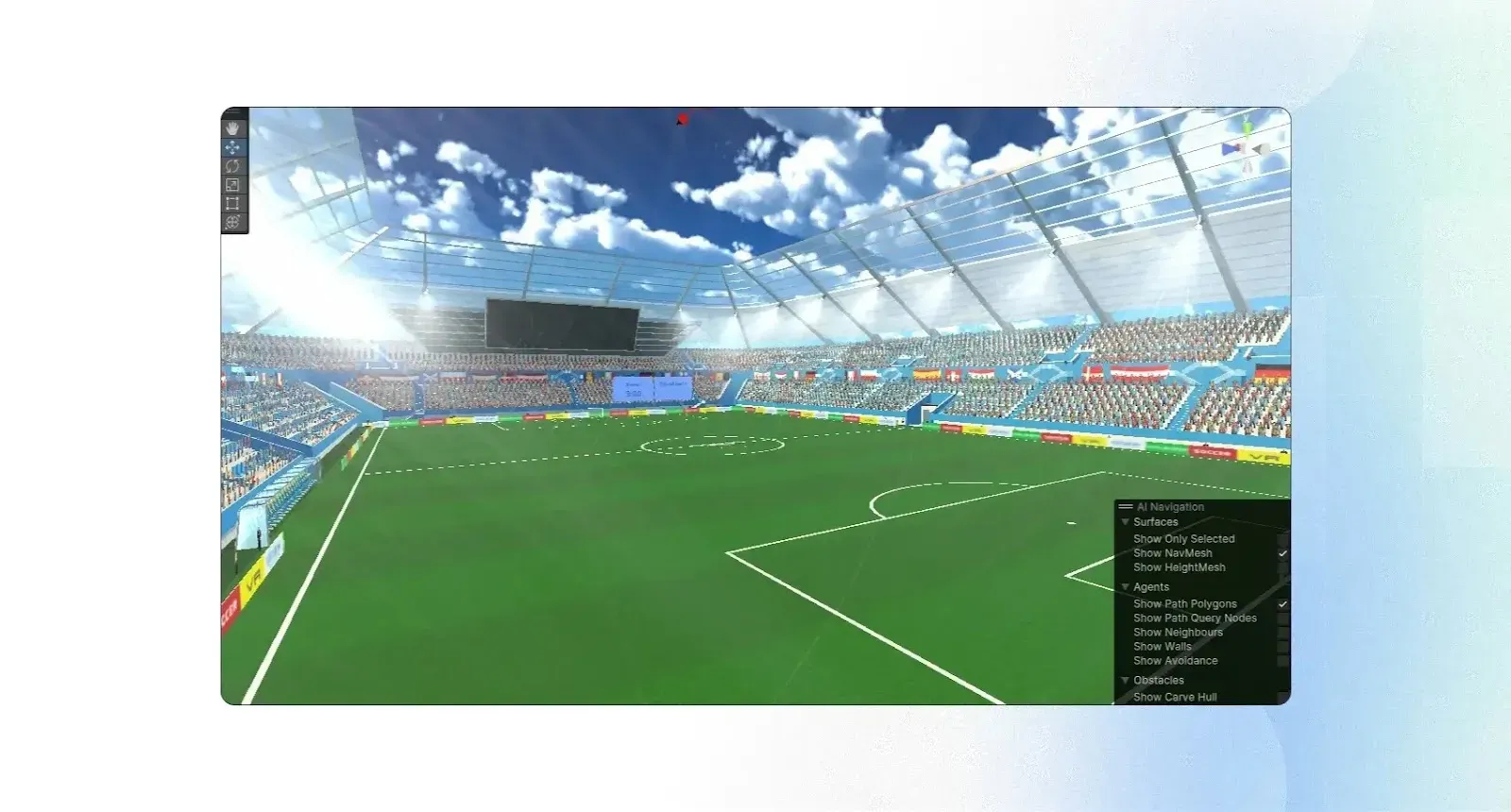 VR goalkeeper game