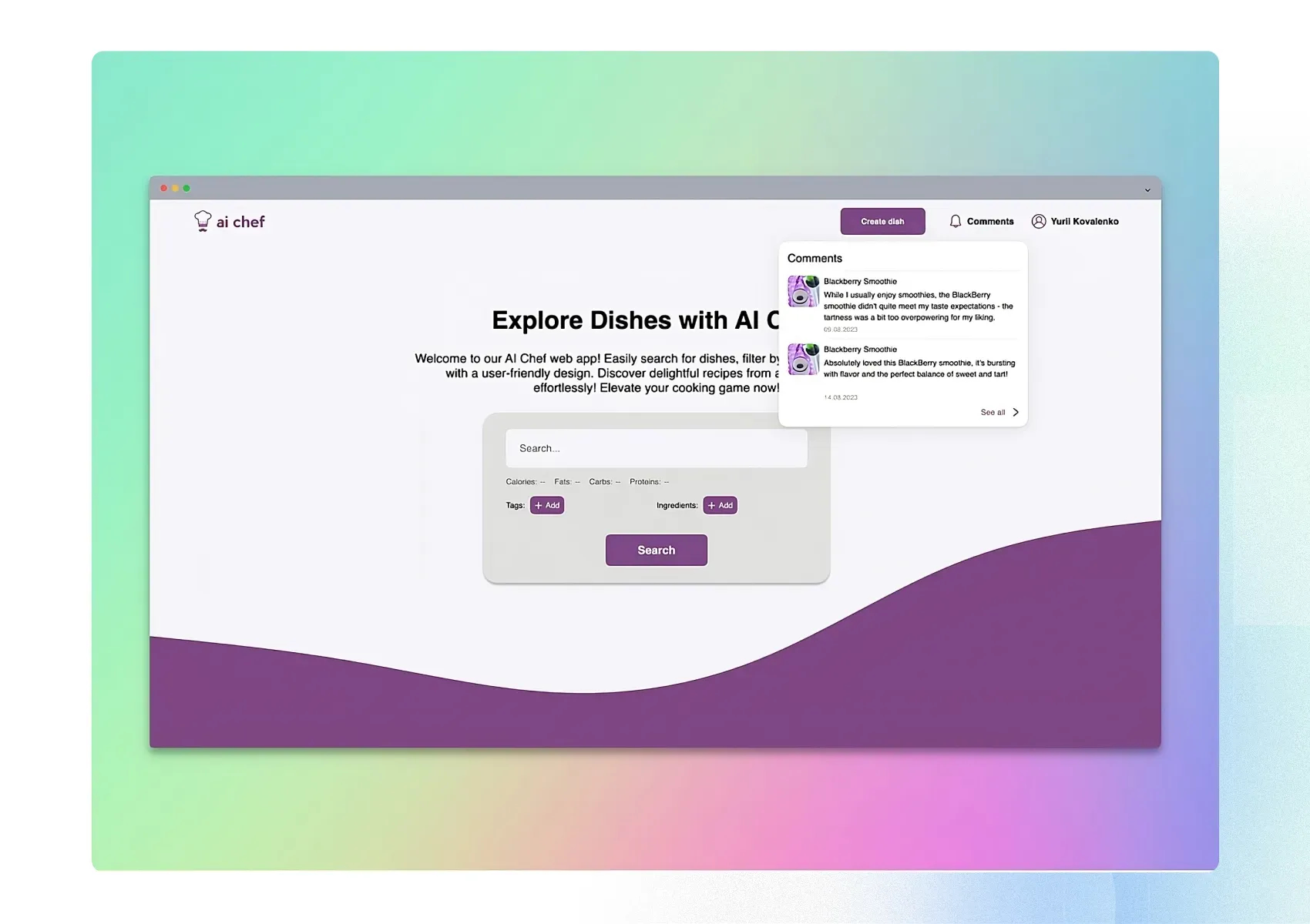 ai based recipe generator