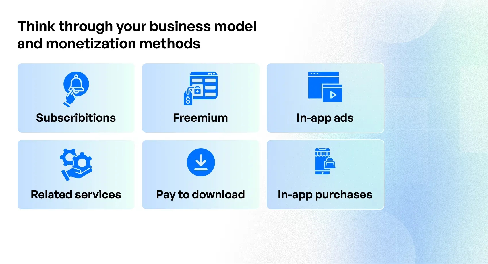 mental health applications’ monetization methods