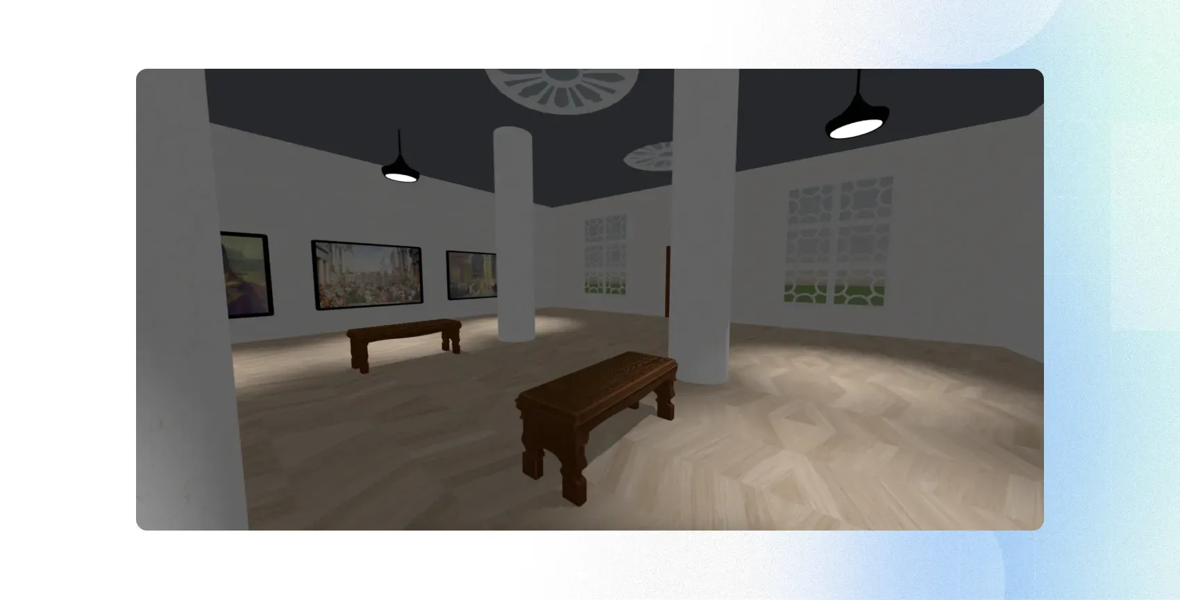  lighting features of 3D art galleries 