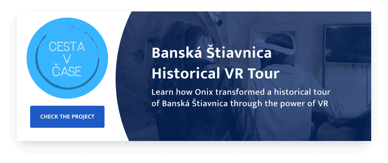 historical tour of Banská Štiavnica with VR implementation