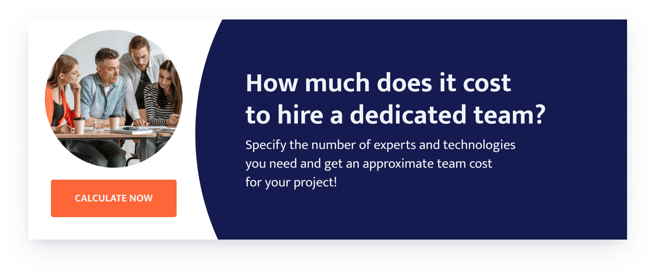 How much does it cost to hire a dedicated team?