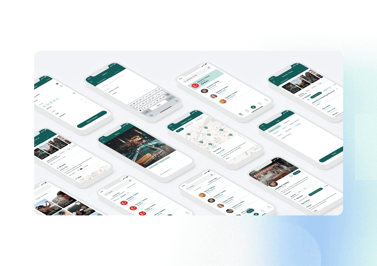 designing travel booking app