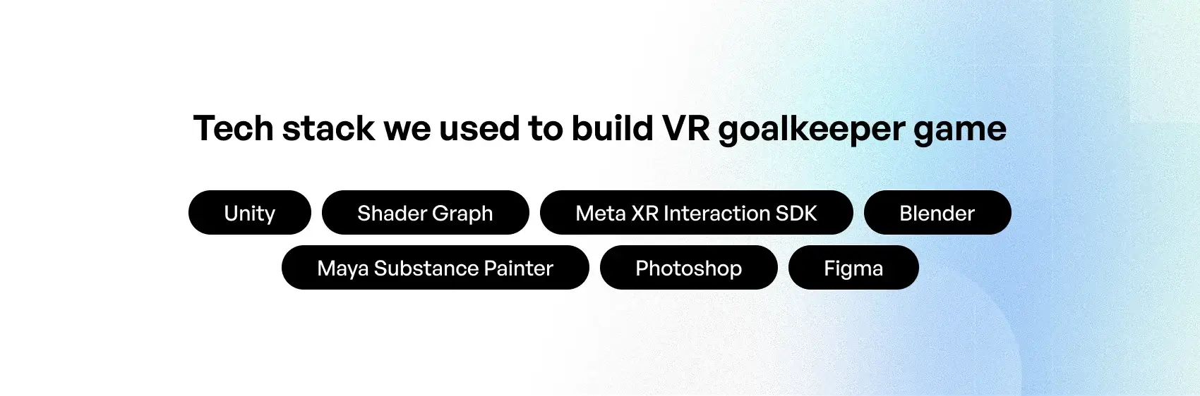  how to build vr goalkeeper game app