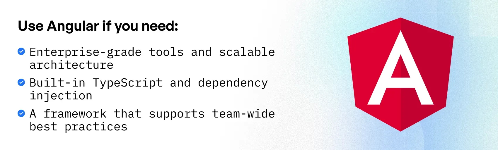 choosing the right frontend framework for your project