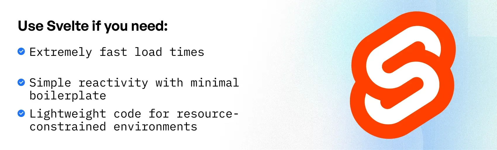 reliable JavaScript frontend framework
