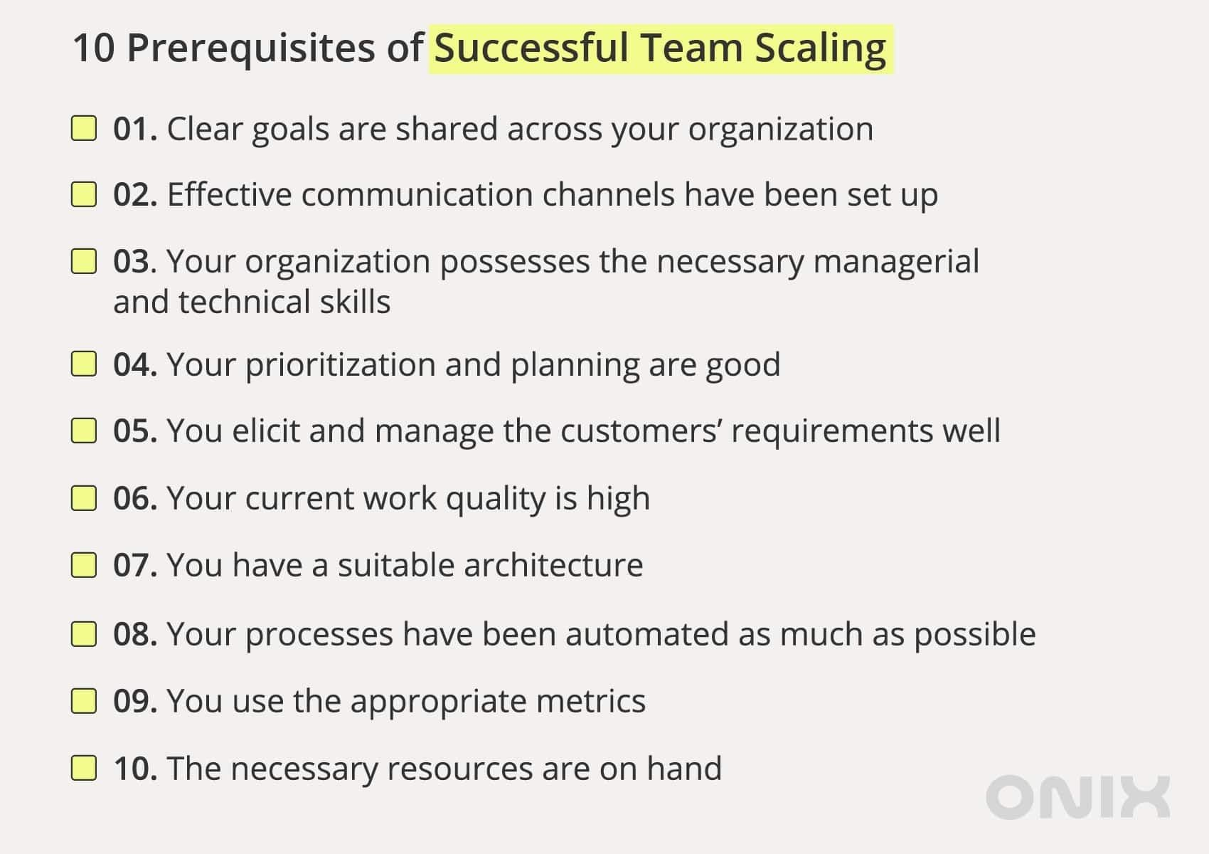 scale a software development