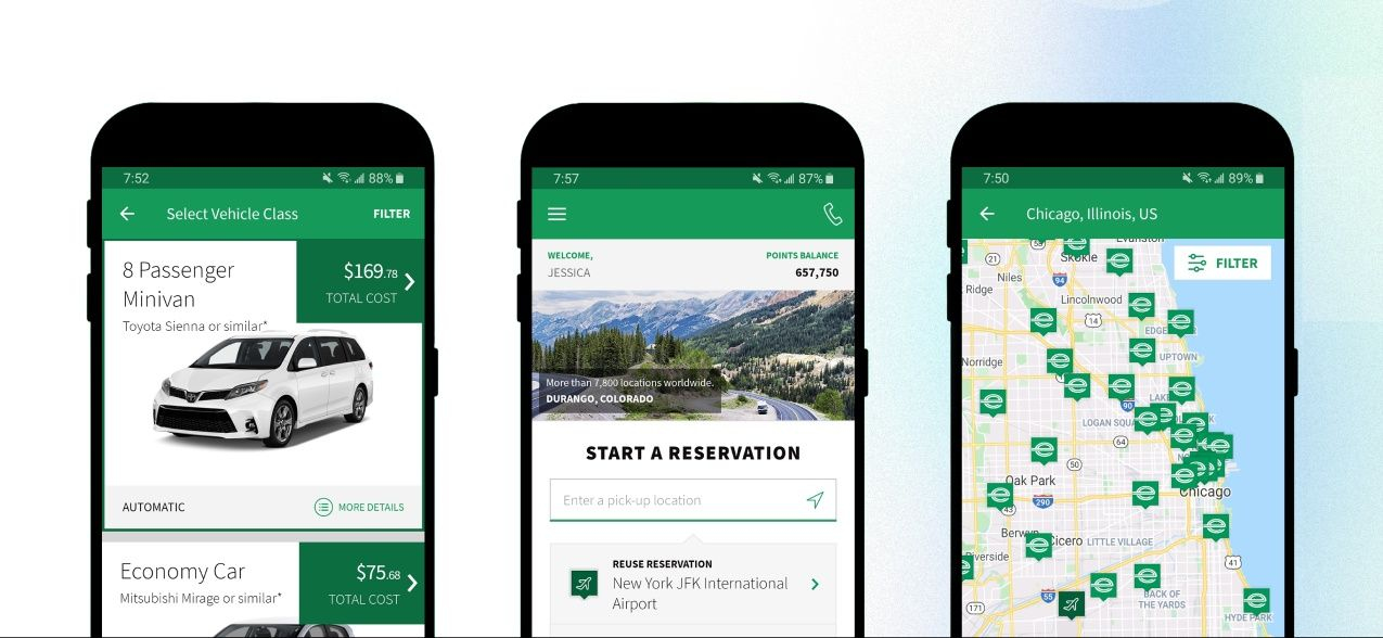 create a car rental app