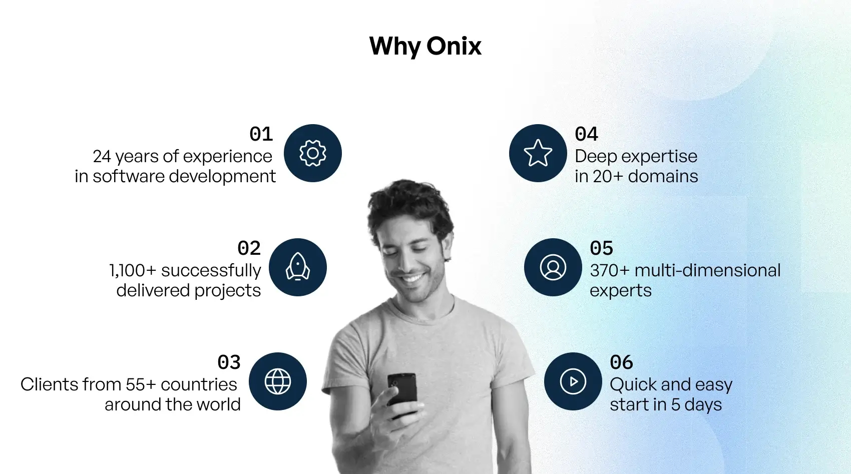 Onix’s advantages as an outsourcing partner