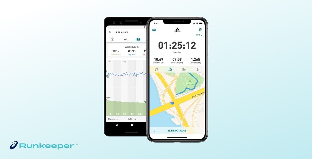 example of an activity tracking feature in walk and run tracking app