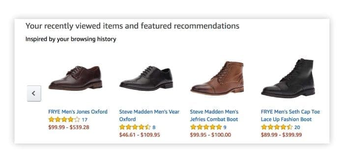 website design for selling a product