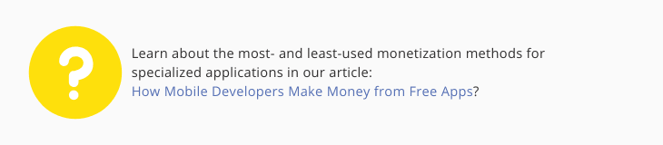 monetization methods for specialized applications