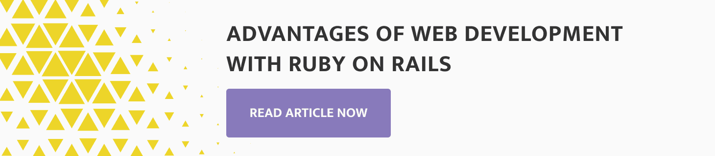 advantages of web development with ruby on rails