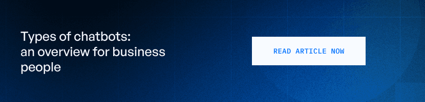 types of chatbots an overview for business people