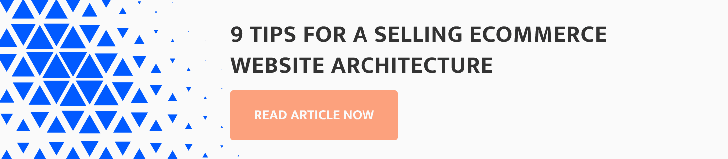 tips for a selling ecommerce website architecture