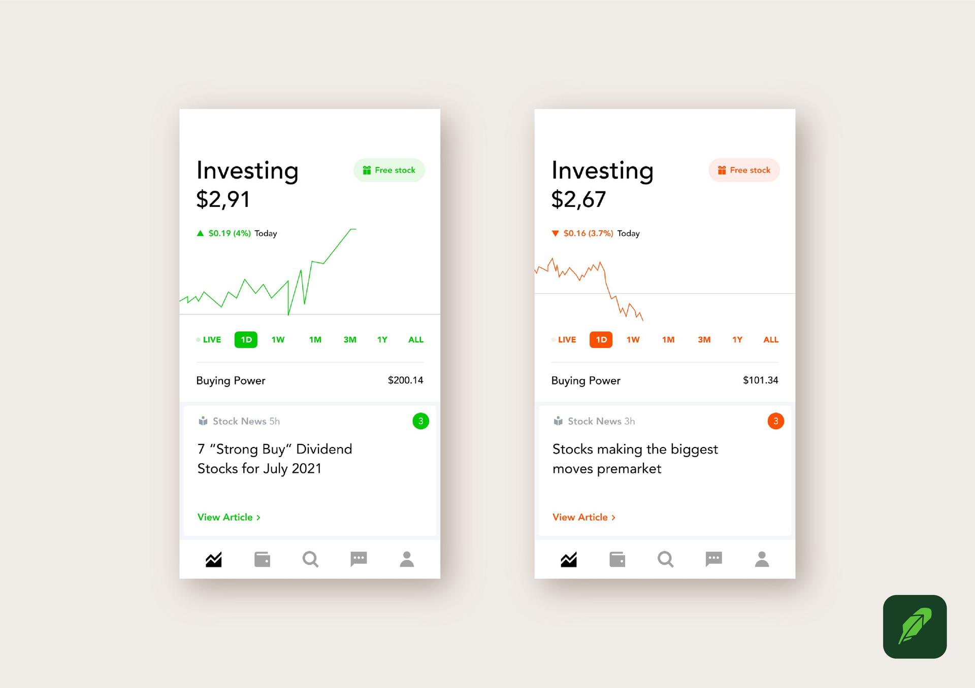 new stock trading app