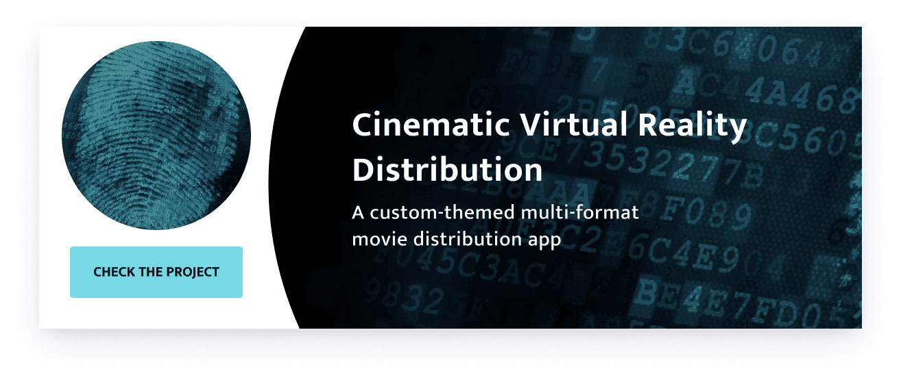 a custom-themed multi-format movie distribution app