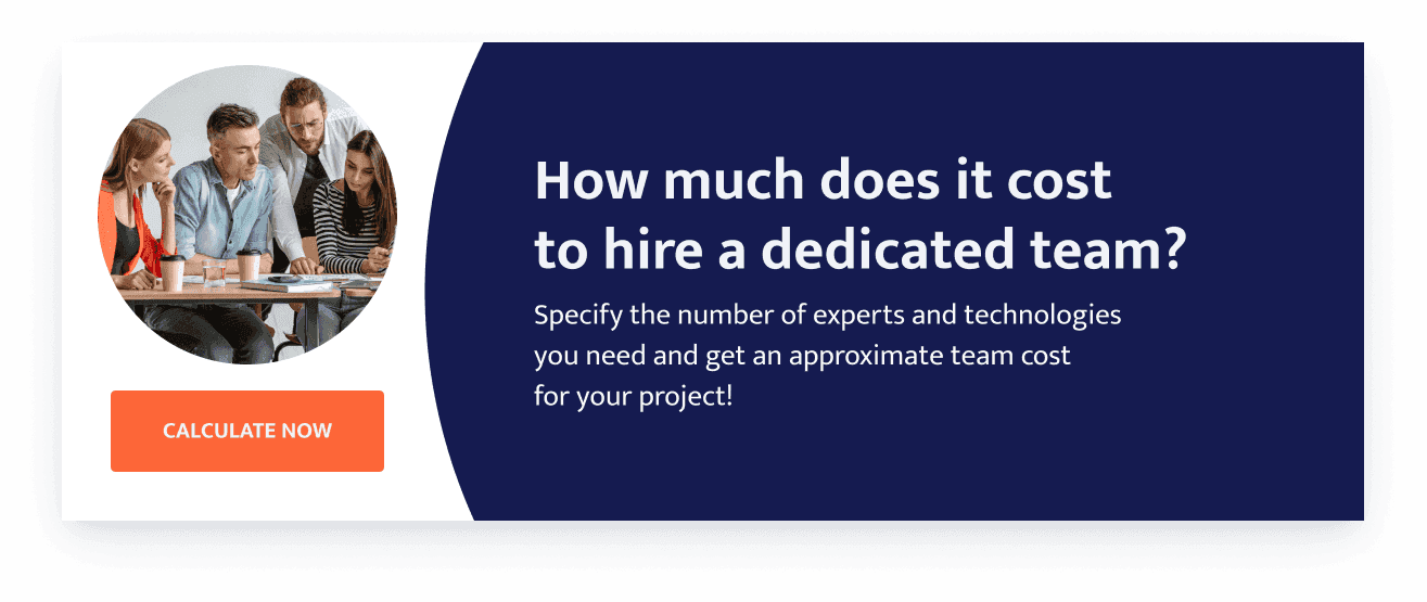 How much does it cost to hire a dedicated team?
