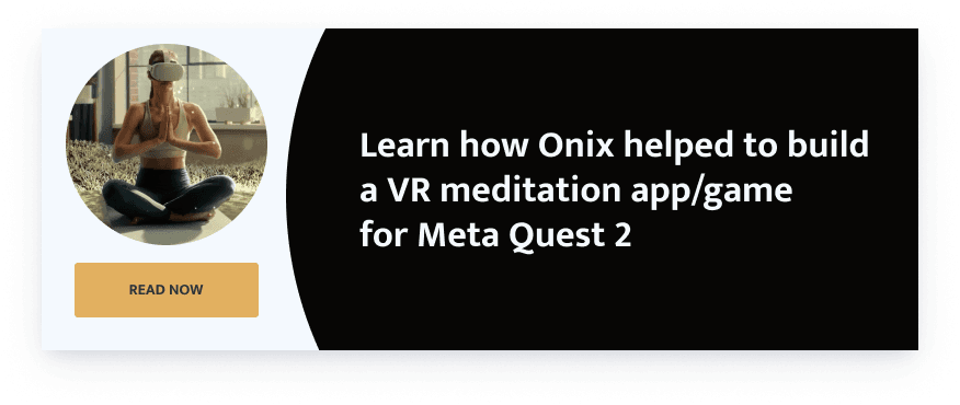 build a VR meditation app/game for Meta Quest 2