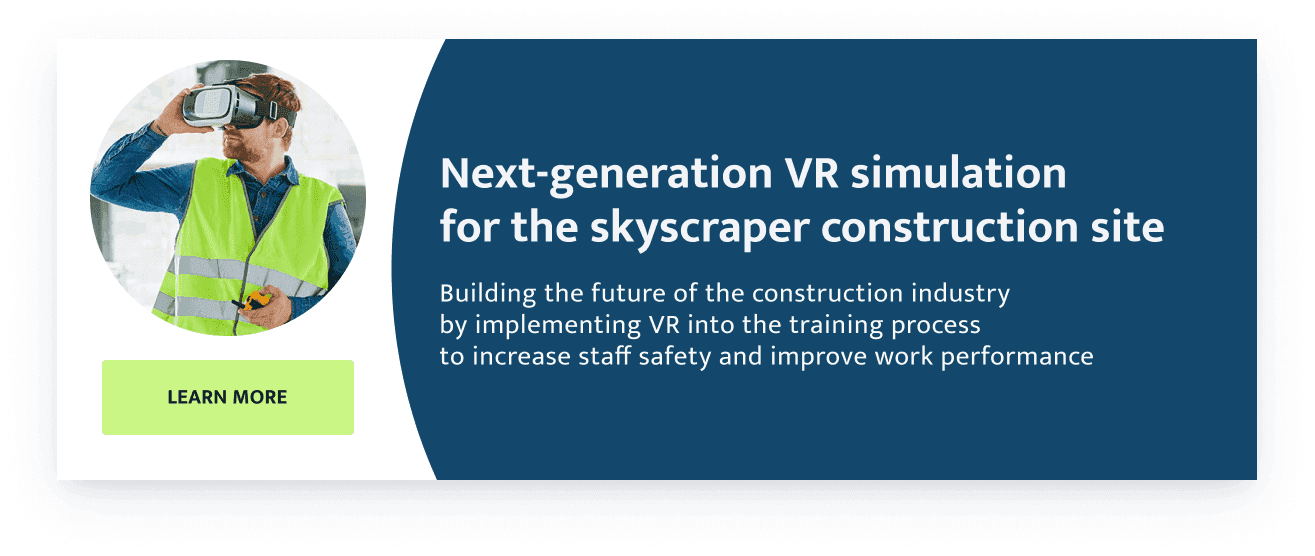 next-generation VR simulation for the skyscraper construction site