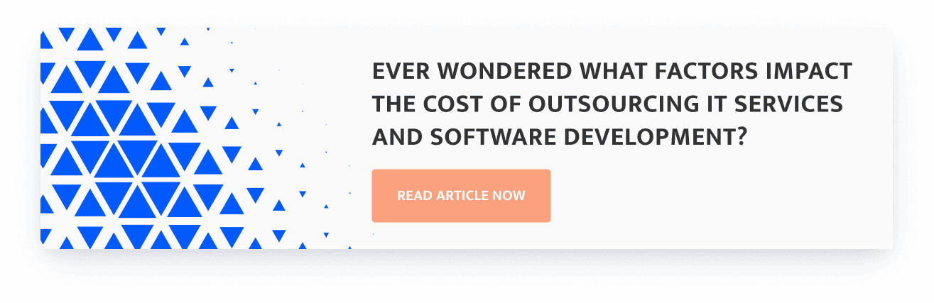 What factors impact the cost of outsourcing it services?