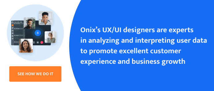 data-driven design at Onix