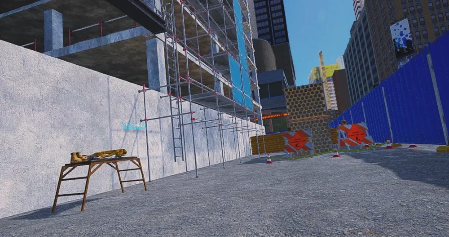 VR simulation for the skyscraper construction site built by Onix-Systems