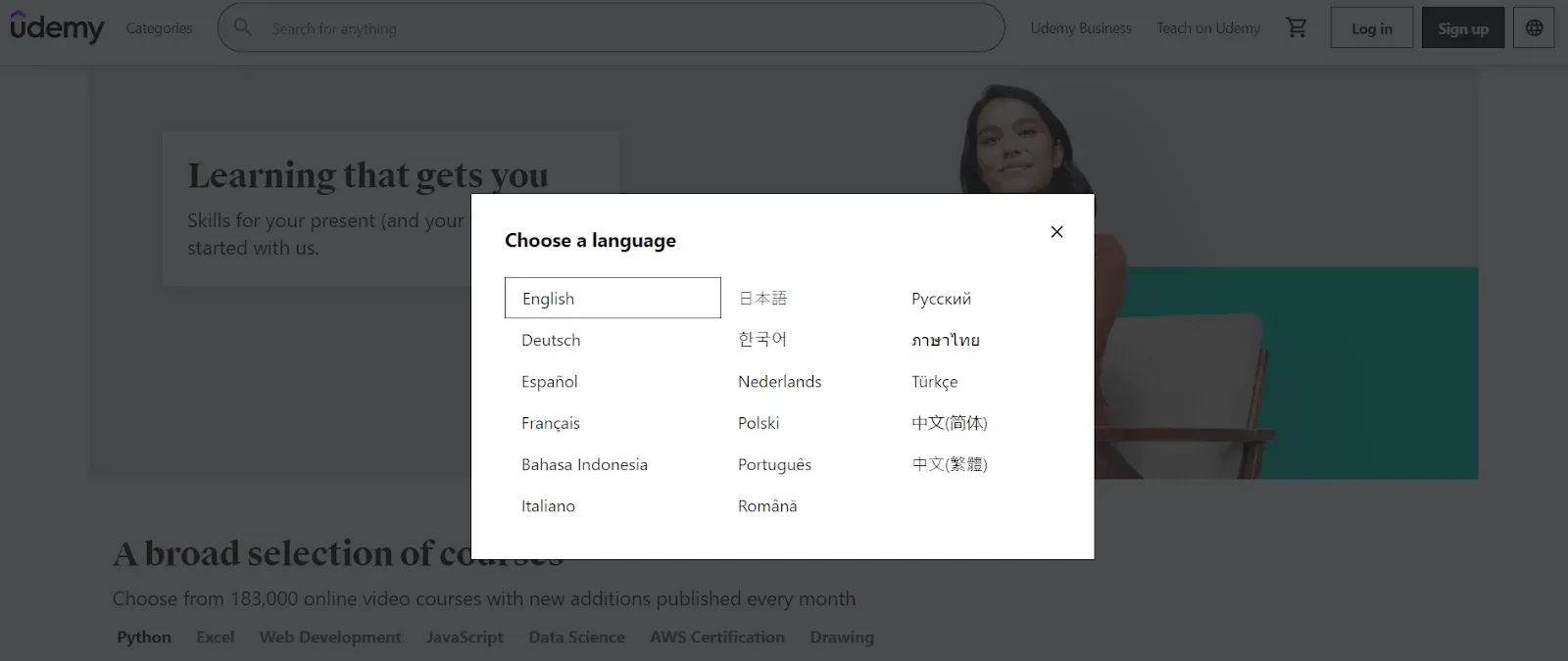 design a multi-language website