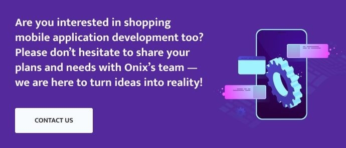 shopping mobile application development