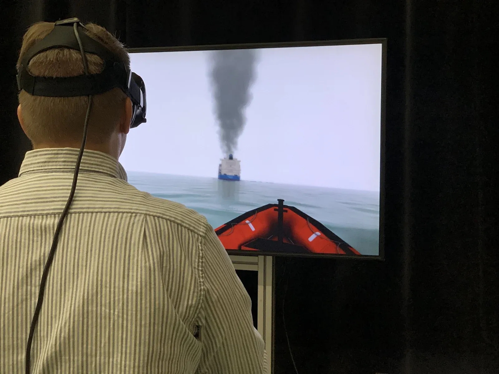 Simulator for rescue craft training