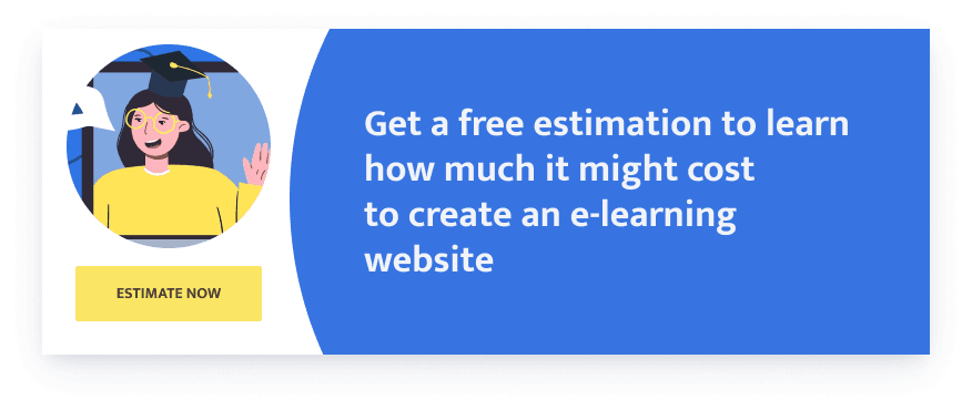 learn how much it might cost to create an e-learning website
