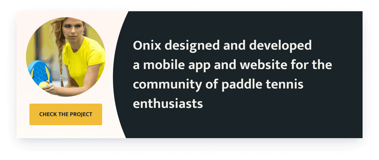 a mobile app and website for the community of paddle tennis enthusiasts