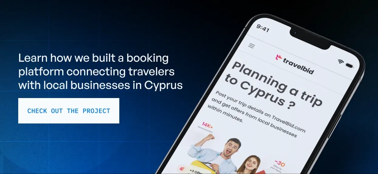 Learn how we built a booking platform connecting travelers with local businesses in Cyprus